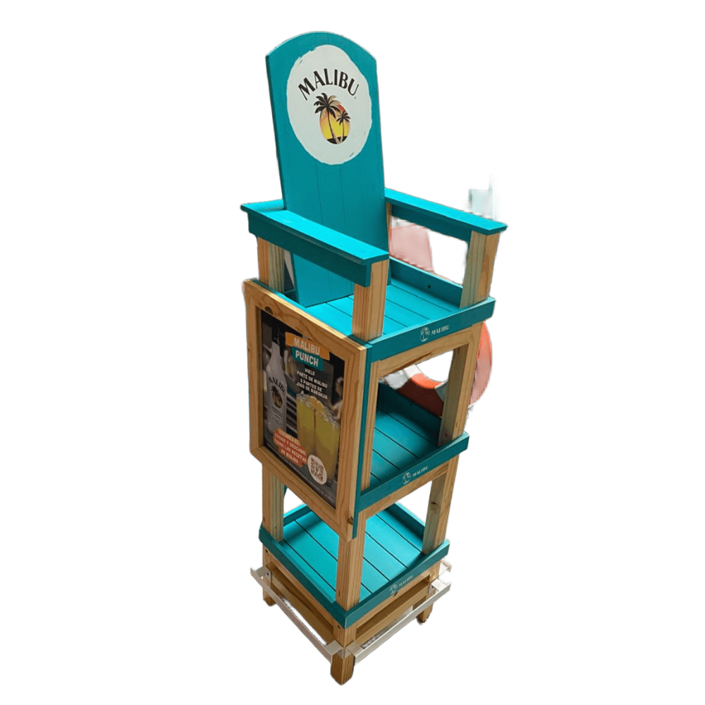 Exhibidor de Pie Malibu Salvavidas Nuevo